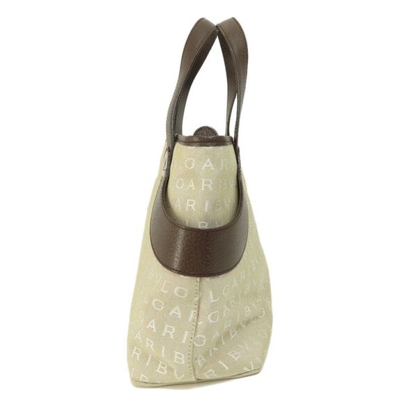 Bulgari Beige Canvas Handbag (Pre-Owned) - Picture 4 of 10
